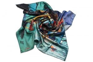 Square neck scarf “Farewell”