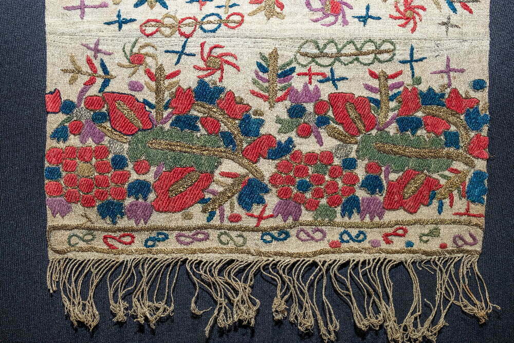 Towel fragment, Armenian embroidery, Trabzon, 19th century